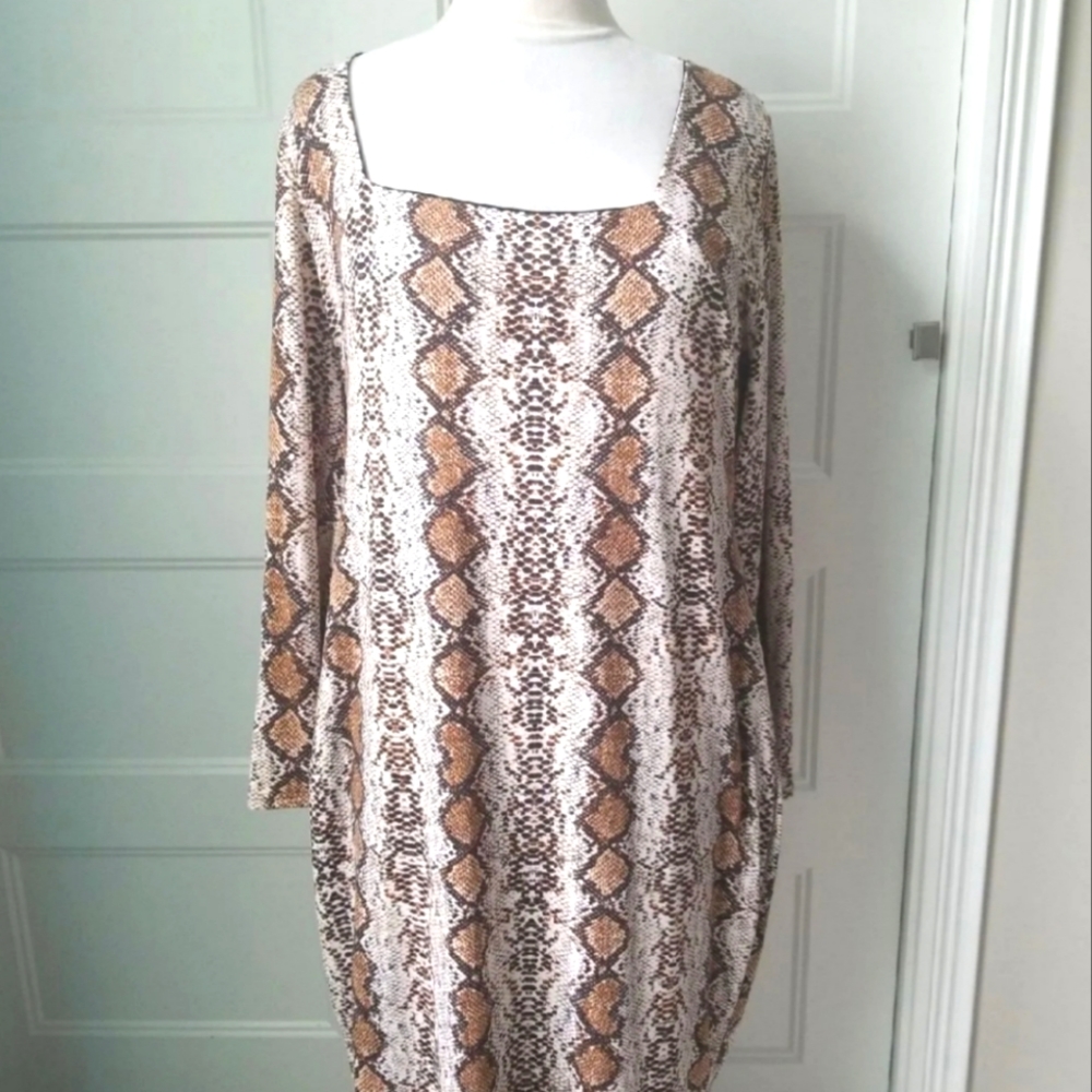Charlotte Russe Snake Print Dress XL/1X